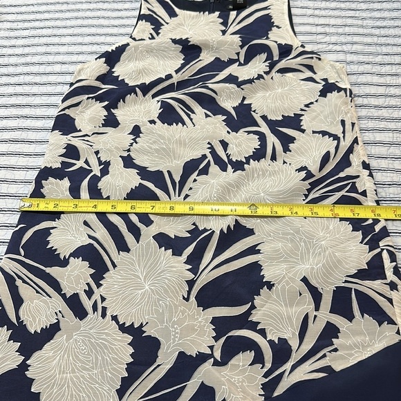 Club Monaco Quynh Blue Floral Asymmetrical Dress Size 2 Sleeveless - Picture 16 of 16